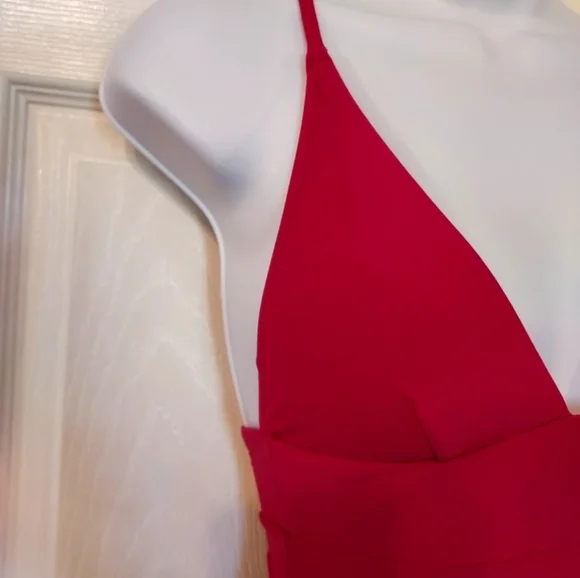 J. Crew Deep V-Neck French One-Piece Mauve Pink sz 0 Preppy - Picture 4 of 15